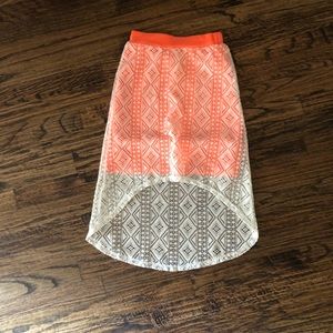 High low skirt